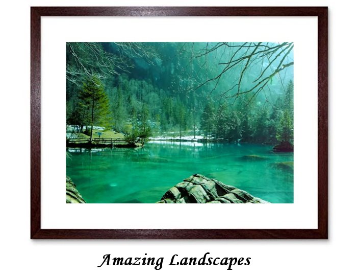 Amazing Landscapes Framed Print